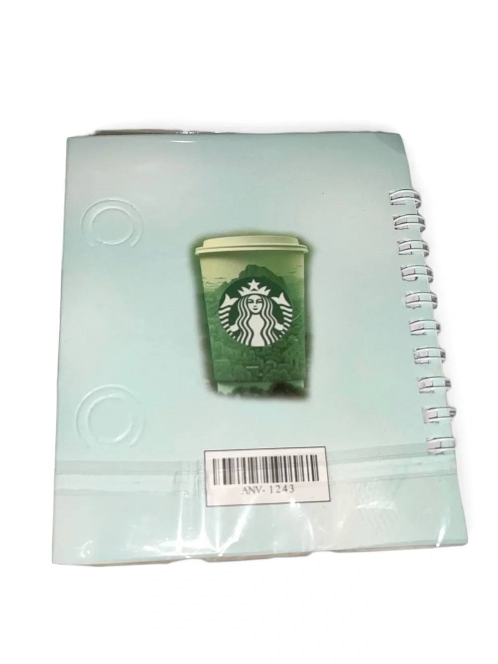 MINI UNBRANDED NOTEBOOK & PEN SET WITH STARBUCKS COFFEE CUP MOTIF
